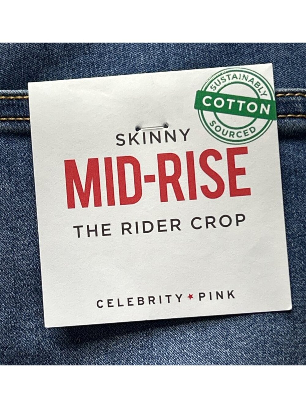 Celebrity Pink Womens  Size 18 Skinny Mid-Rise The Rider Crop Jeans Sustainable - Picture 8 of 9
